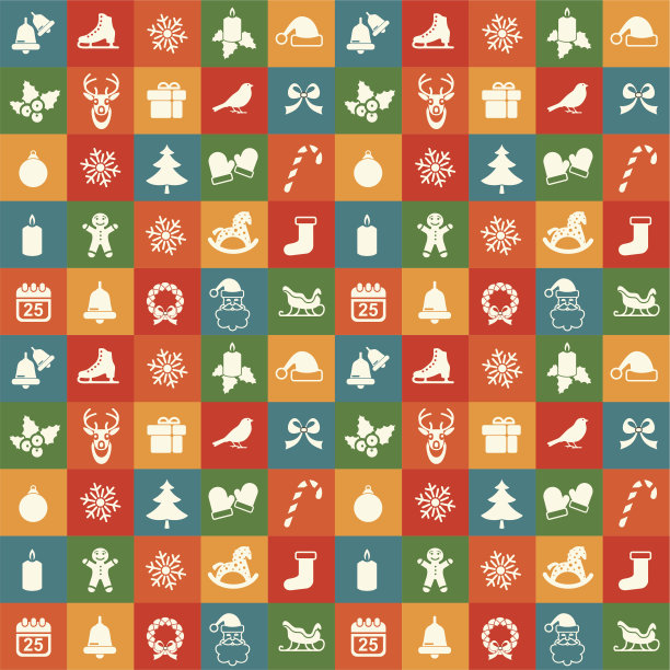 圣诞节无缝的背景图片下载