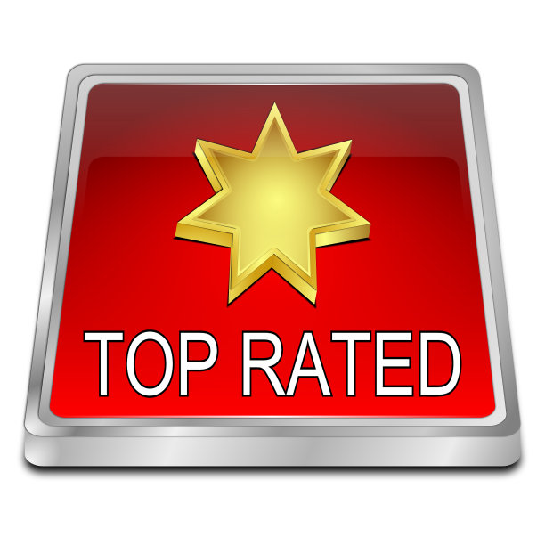 Top Rated Button - 3D插图图片下载