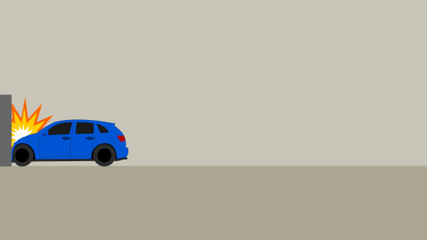 墙上出车祸了图片下载