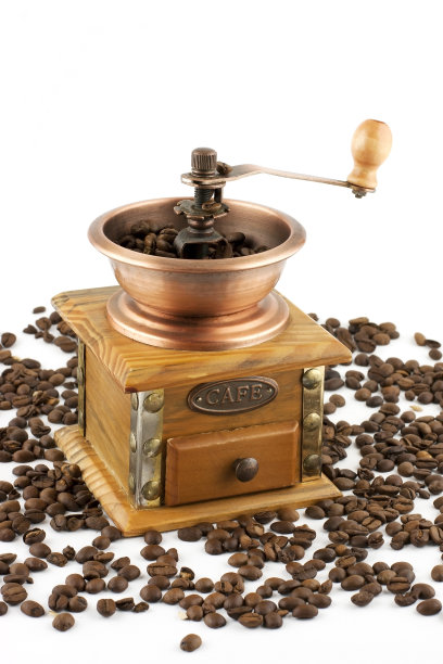 咖啡研磨机配咖啡图片下载