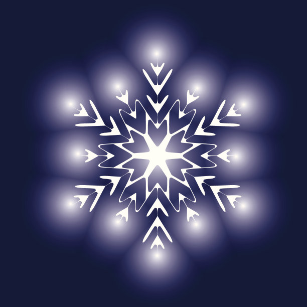 雪花。矢量插图。图片下载