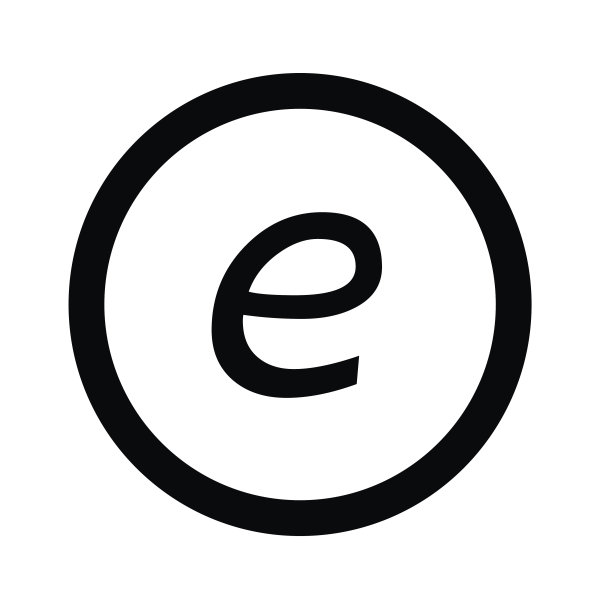 基础字体字母E图标设计图片下载