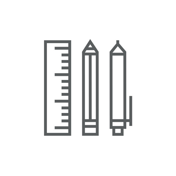 学习用品线性图标图片下载