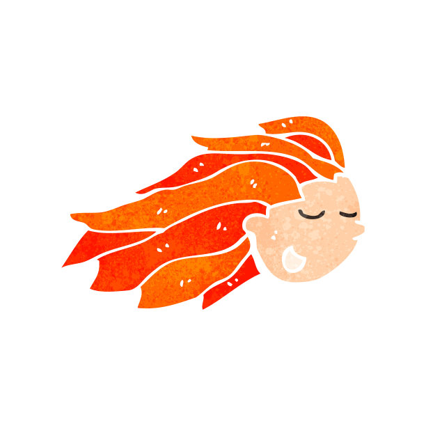 复古卡通飞头图片下载