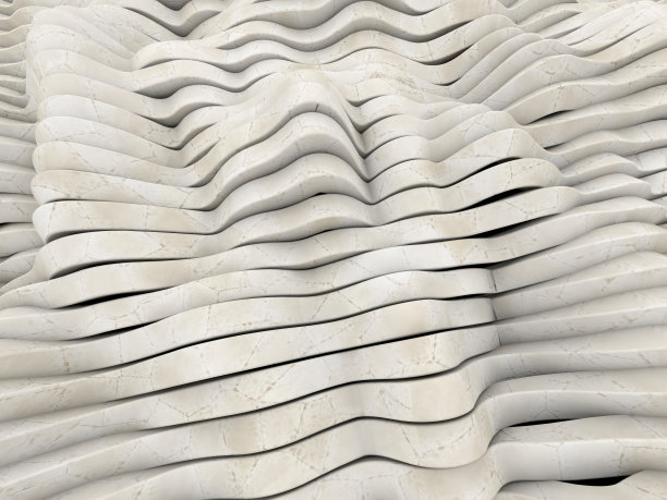 抽象大理石几何波浪背景。三维渲染图片下载