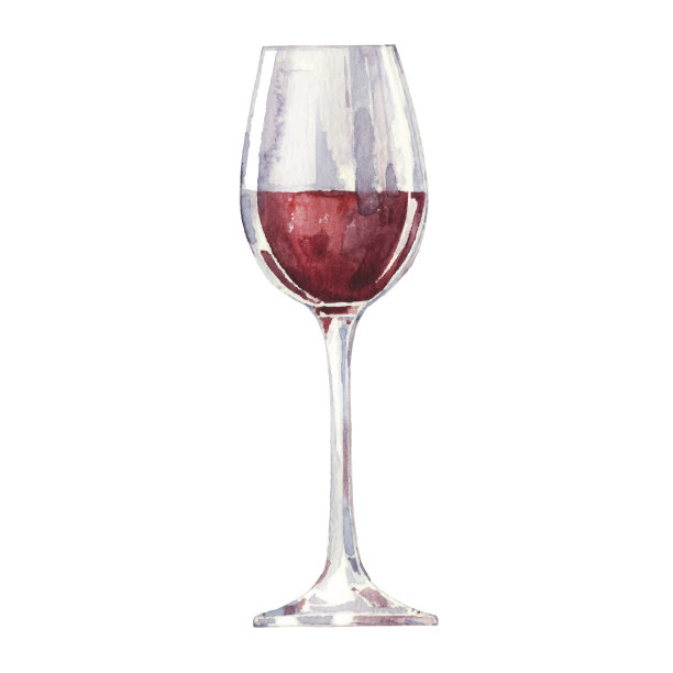 酒杯里的红酒被隔离在白色的背景上。图片下载