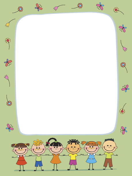 矢量背景空白与孩子夏令营图片下载