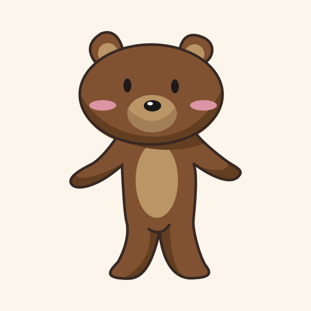 游乐园玩偶表演者主题元素图片下载