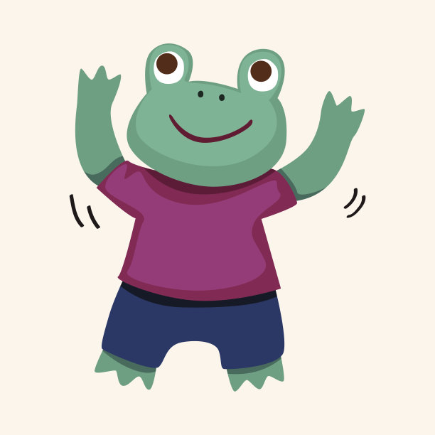 动物舞蹈卡通主题元素图片下载