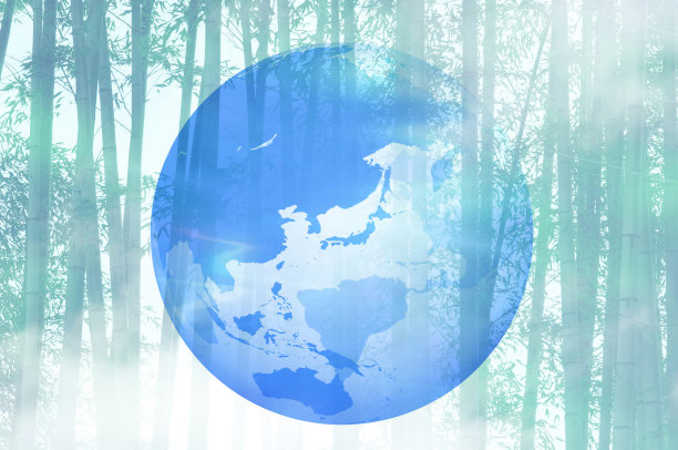 森林中的树木和地球仪图片下载