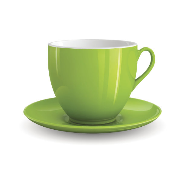 绿色的杯子图片下载