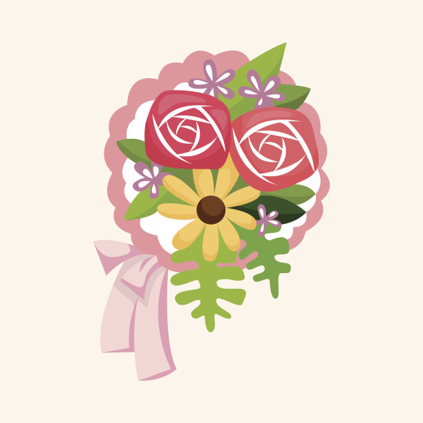 花束主题元素图片下载