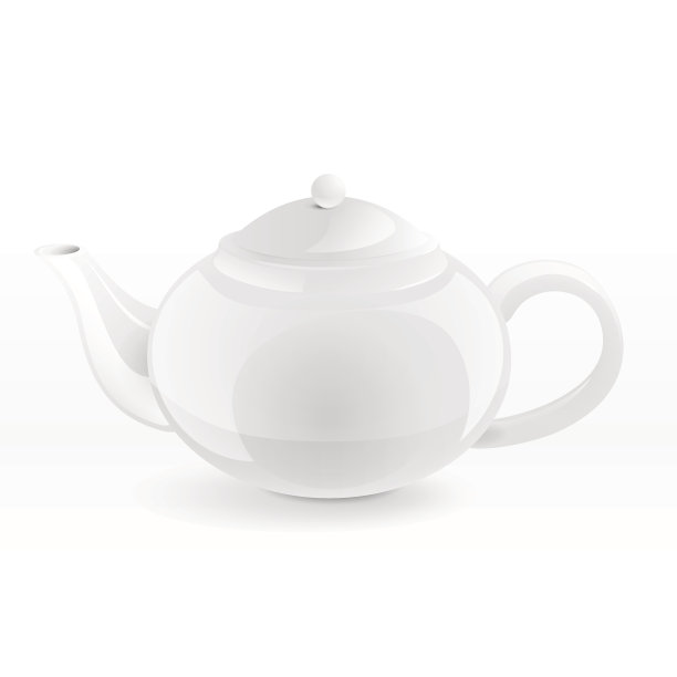 白瓷茶壶图片下载