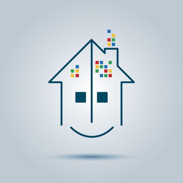 房地产招牌，家笑脸图片下载