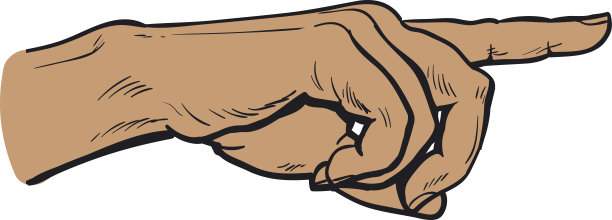 画过的手指着什么东西图片下载