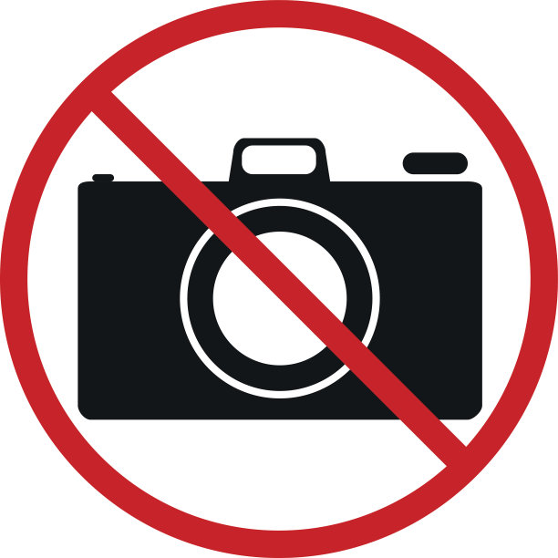没有照片，白色的禁止标志图片下载