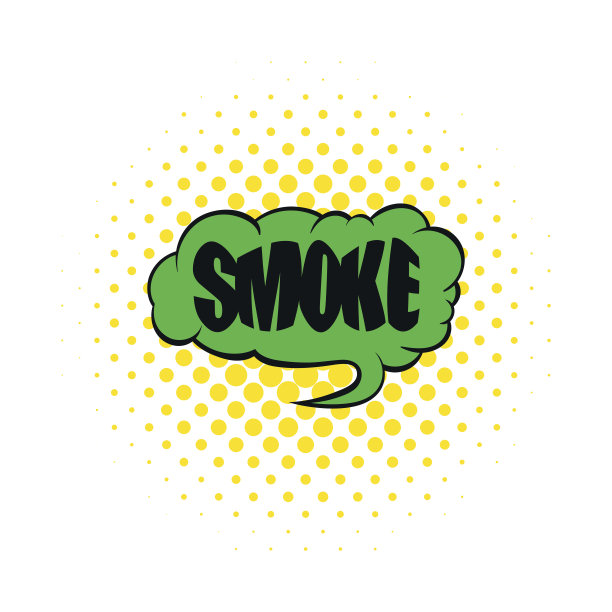 烟字图标，漫画风格图片下载