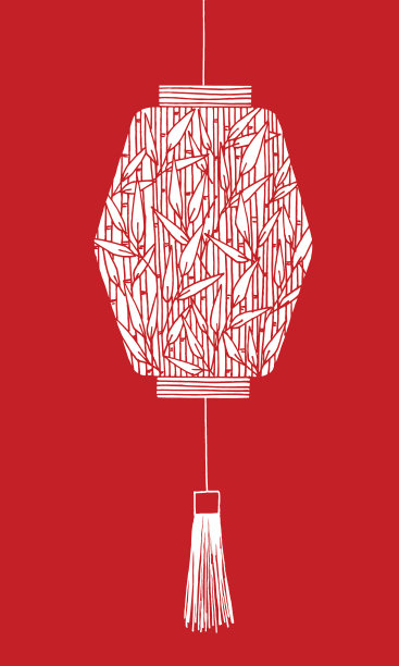 画中国灯笼和日本灯笼图片下载