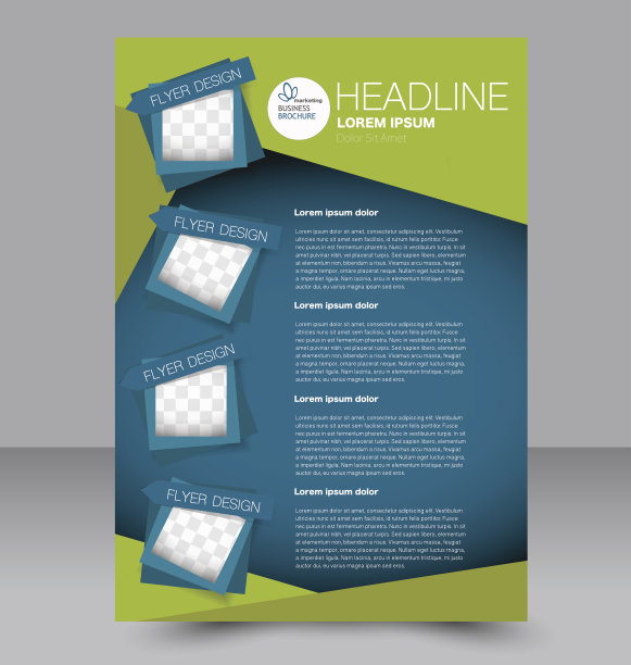 传单模板。业务手册。可编辑A4海报设计图片下载