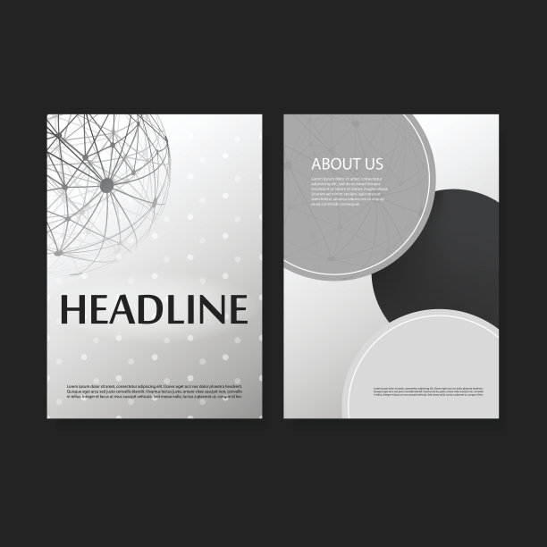 网络连接-宣传册模板图片下载