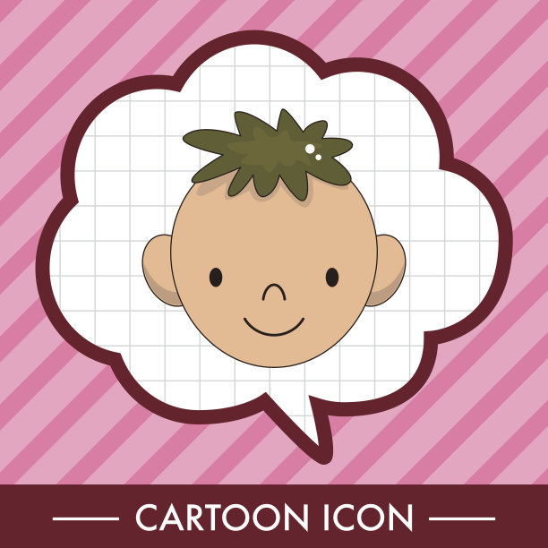 面向人物主题元素向量，eps图片下载