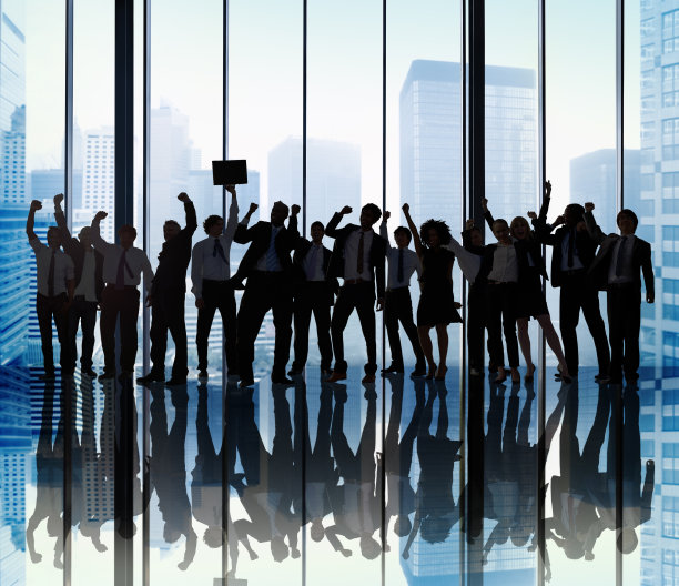 商务人士企业庆典成功城市概念图片下载