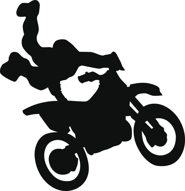 白色背景上的飞车手素材图片