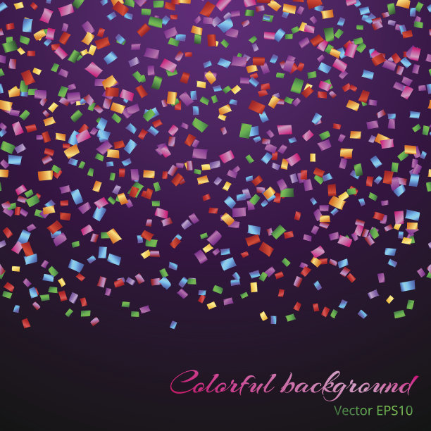 下降的彩带装饰图片下载