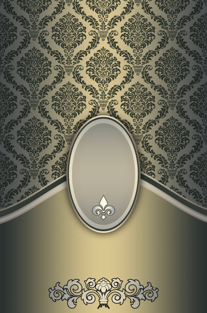 复古的背景与优雅的框架。图片下载
