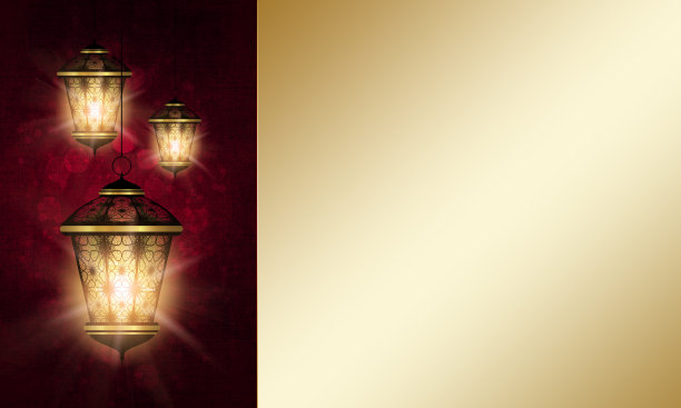 灯笼盖在黑暗的开斋节背景上图片下载