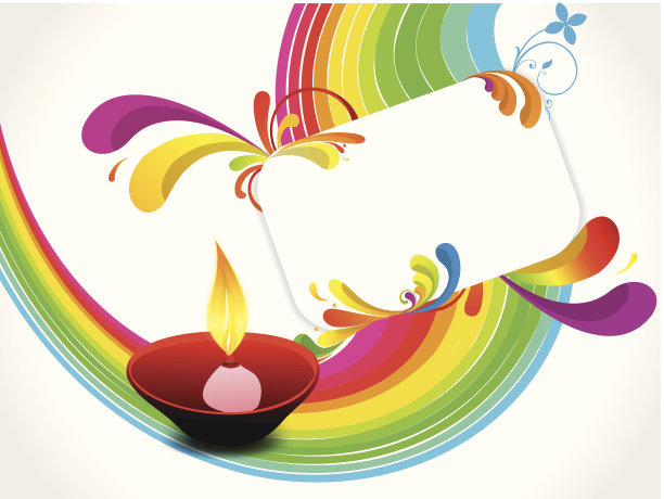 抽象的排灯节背景图片下载