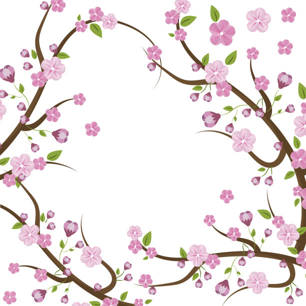 可爱的花枝装饰图片下载