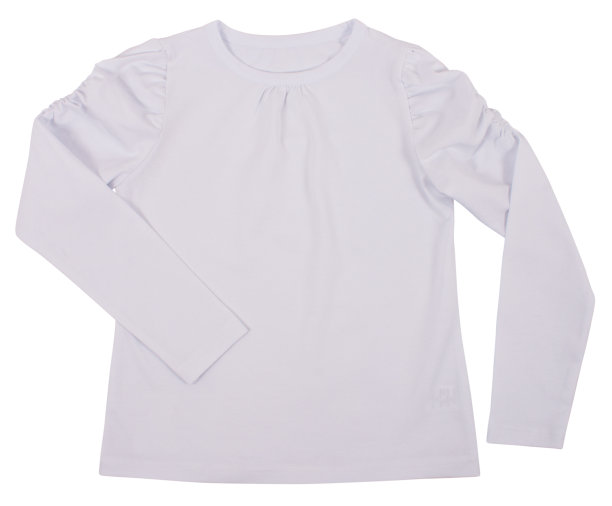 儿童衬衫孤立在白色背景图片下载
