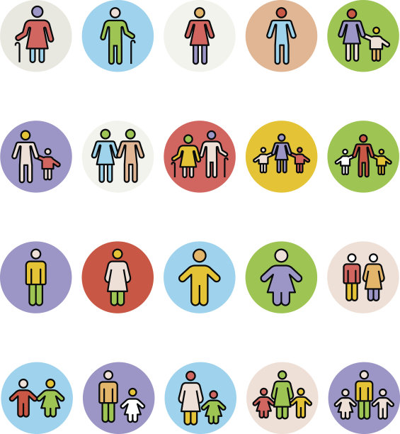 家族矢量图标1图片下载