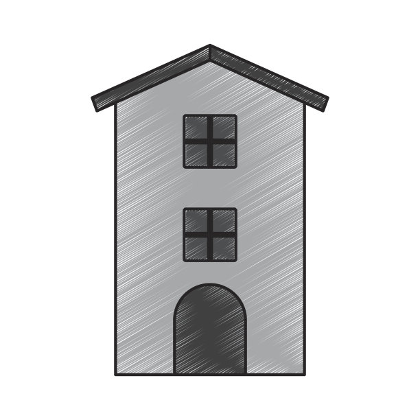 可爱的建筑仿古图标图片下载