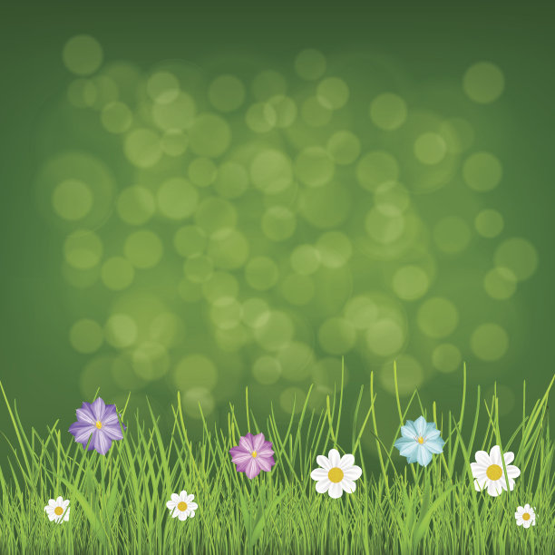 背景草和花图片下载