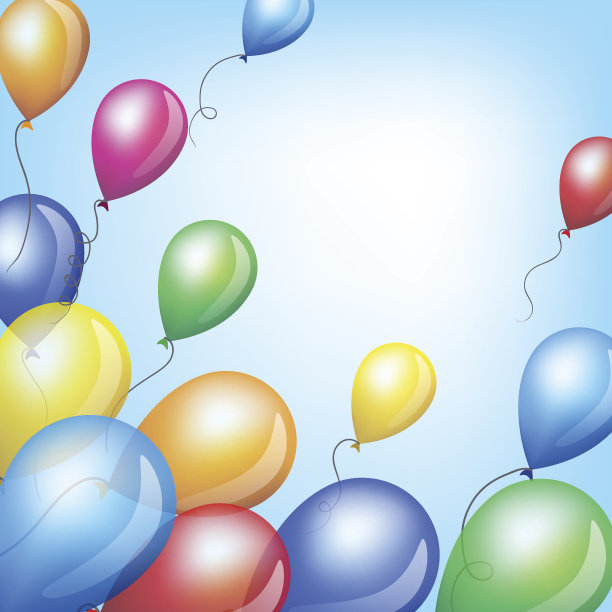 彩色气球图片下载