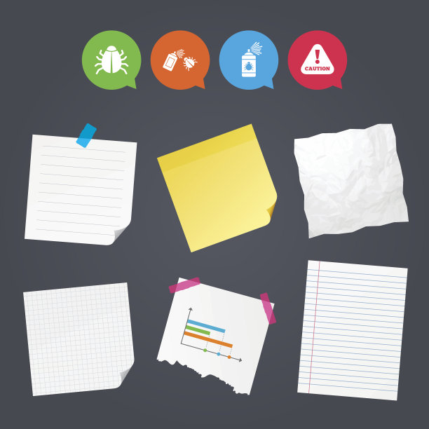 虫消毒的迹象。谨慎注意图标。图片下载