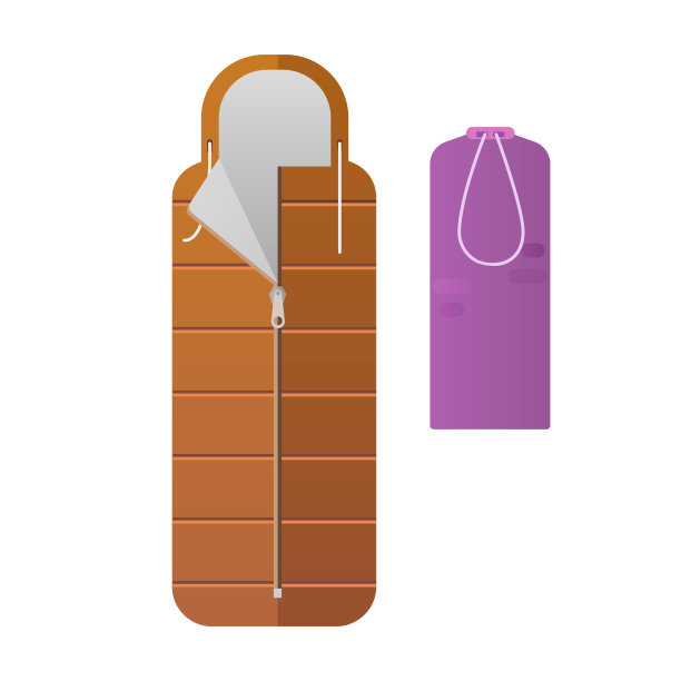 五颜六色的睡袋图片下载