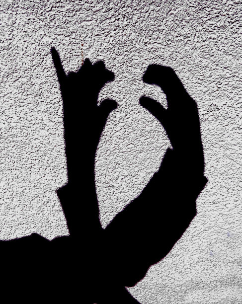 手的阴影图片下载