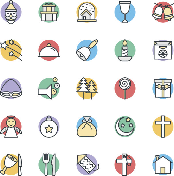 圣诞酷向量图标3图片下载