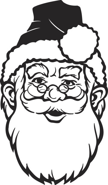 圣诞老人卡通矢量剪贴画图片下载