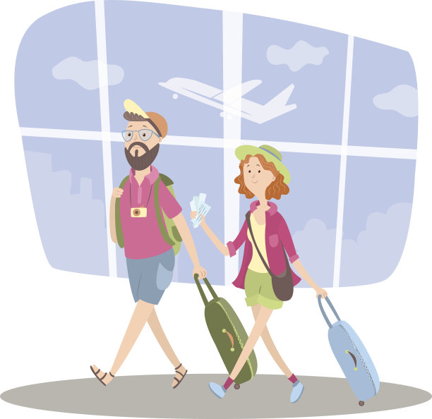 机场的旅客图片下载