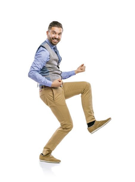 工作室里的时髦商人图片下载