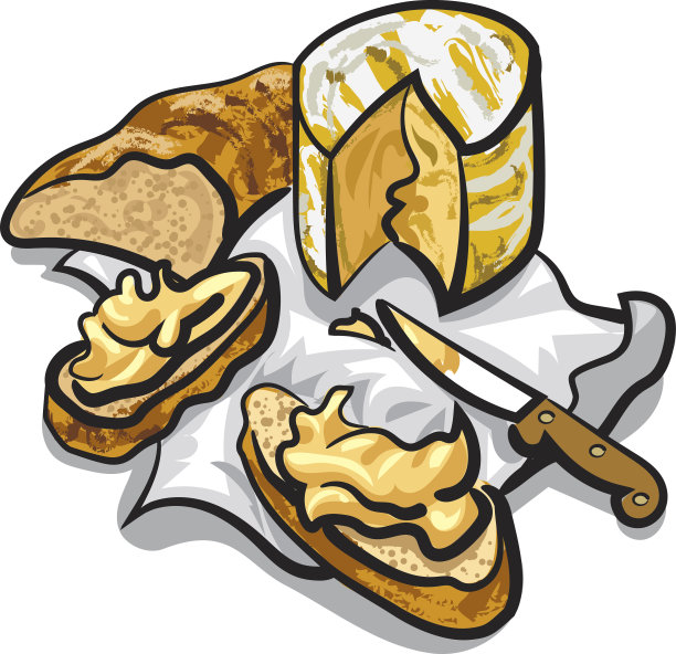 奶酪和面包图片下载