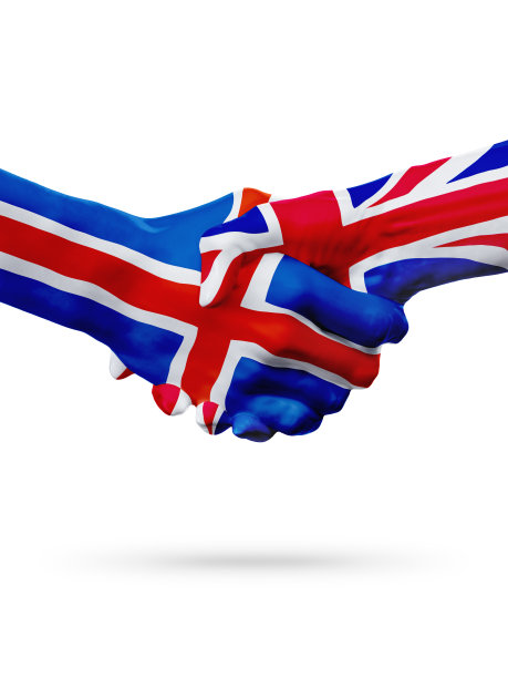 国旗国，伙伴友谊握手概念。图片下载