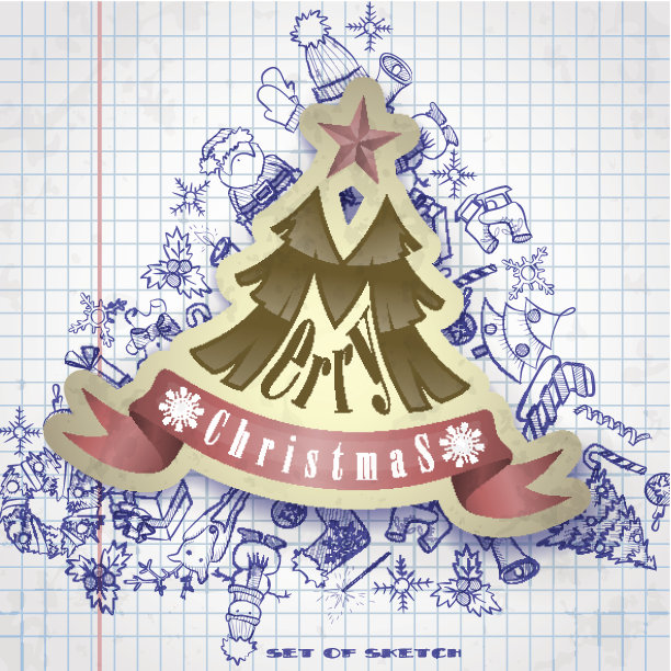 圣诞节和新年符号图片下载