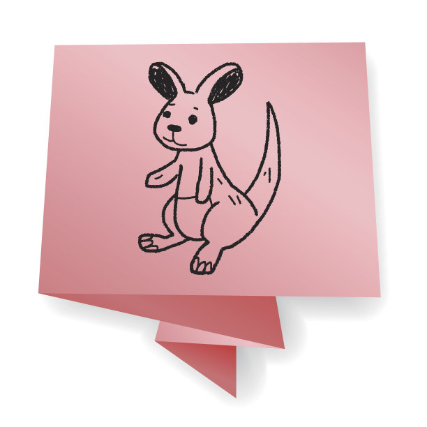 袋鼠涂鸦图片下载