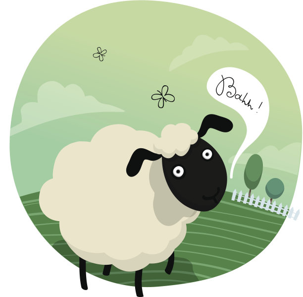 田野里的羊图片下载