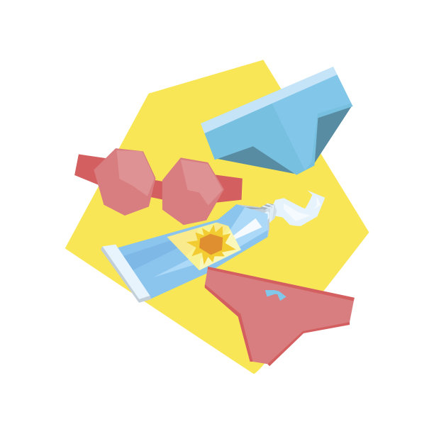 海滩度假项目套装图片下载